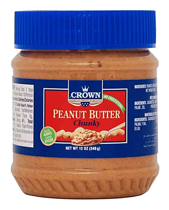 Crown Peanut Butter 340g Chunky