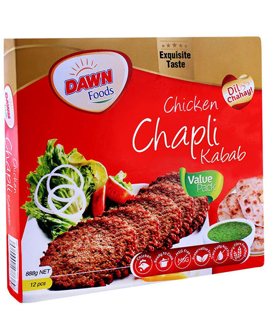 Dawn Frozen Foods Chicken Chapli Kabab 12's Box
