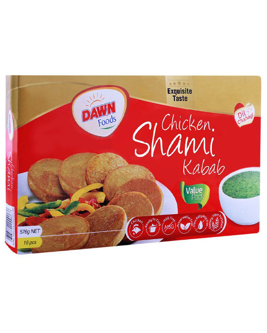 Dawn Frozen Foods Chicken Shami Kabab 16's Box