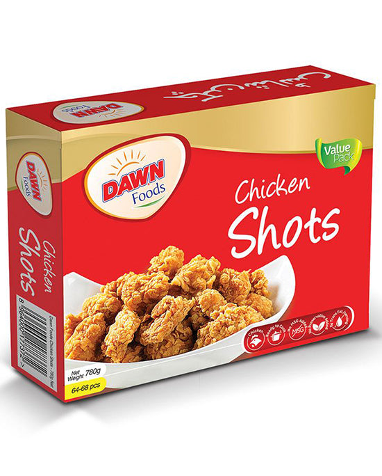 Dawn Frozen Foods Chicken Shots 780g Box