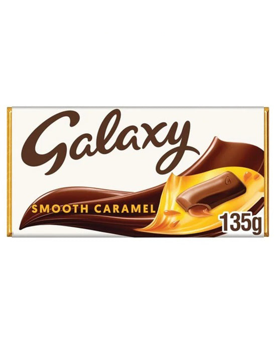 Galaxy Smooth Caramel Chocolate Block 135g