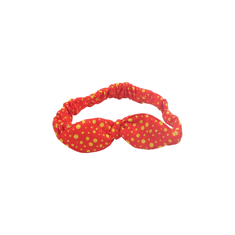Head Band Bow - Red