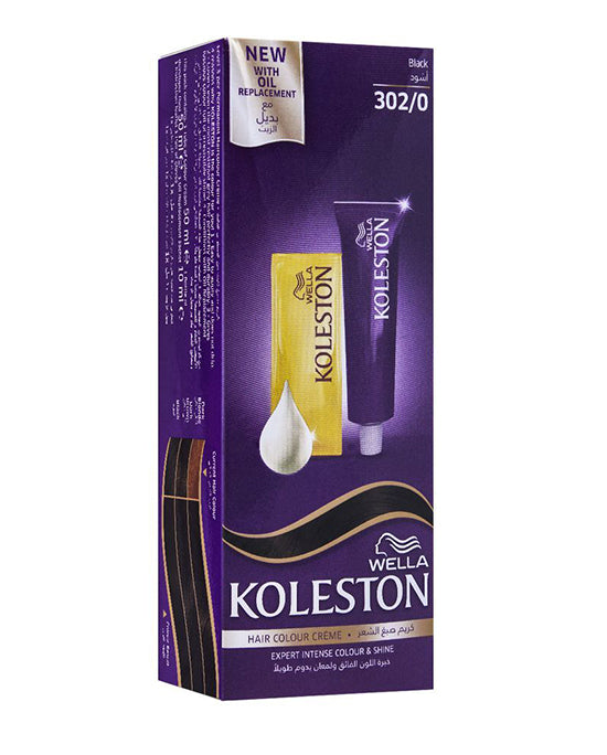 Koleston Hair Color Cream 302/0 Black
