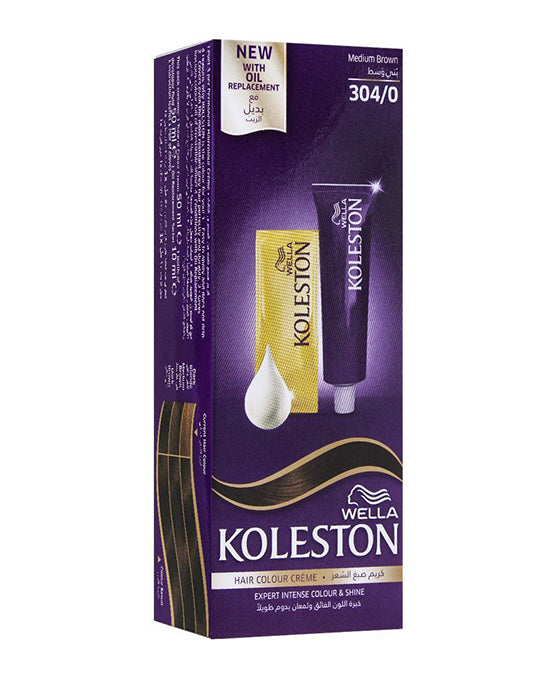 Koleston Hair Color Cream 304/0 Medium Brown