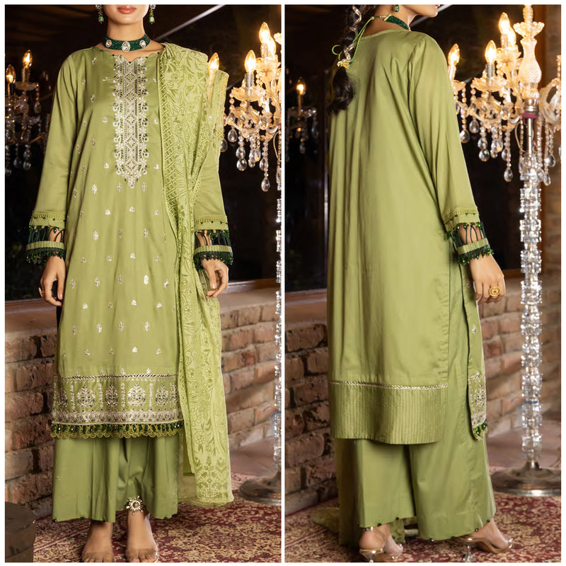 Maahi Embroidered Lawn Shirt & Dupatta 2 Pieces Unstitched - 01