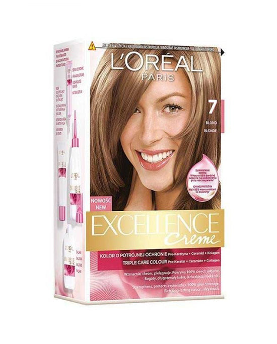 Loreal Hair Color Excellence 7 Blonde