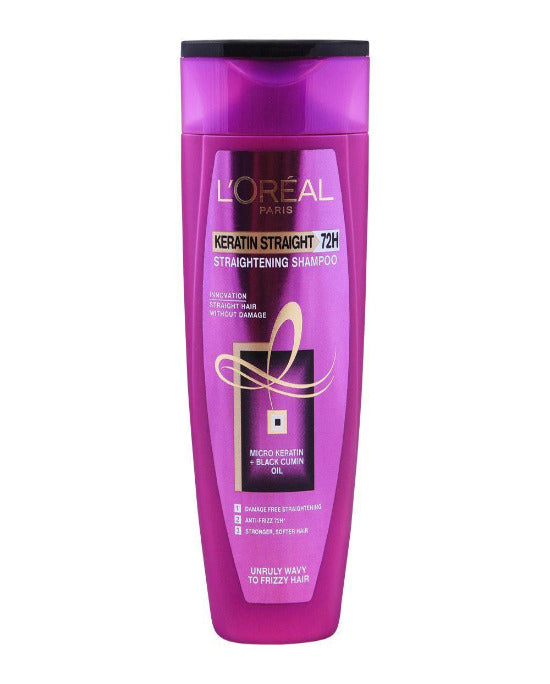 Loreal Shampoo Keratin Straight 72h Straightening 175ml