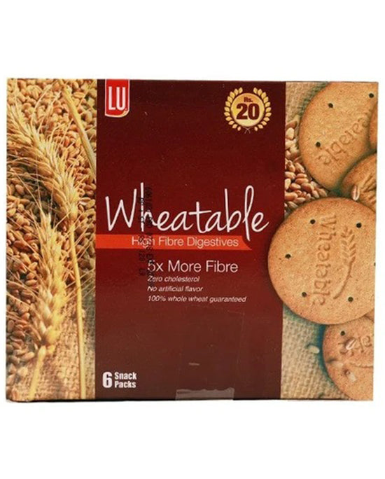 Lu Wheatable High Fibre Biscuits S/P 6's Box