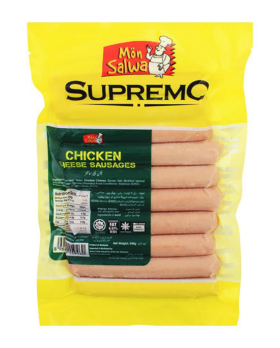 Mon Salwa Chicken Cheese Franks 10's 340g