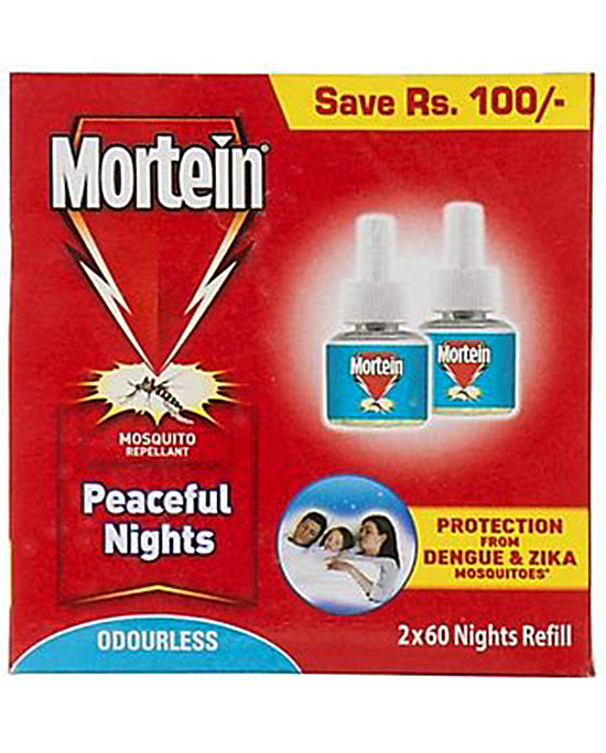 Mortein Refill 2x60 Nights Odourless 42ml