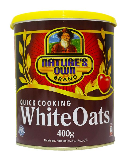Natures Own White Oats Tin 400g