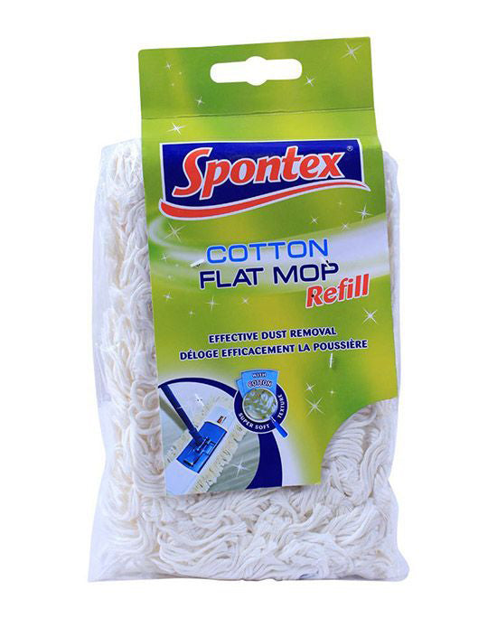 Spontex Cotton Flat Mop Refill 1s