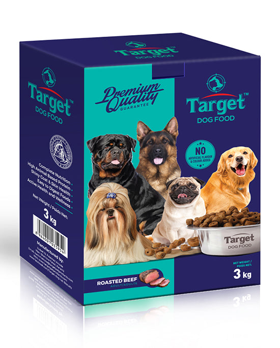 Target Dog Food Adult - Roasted Beef Flavour 3Kg
