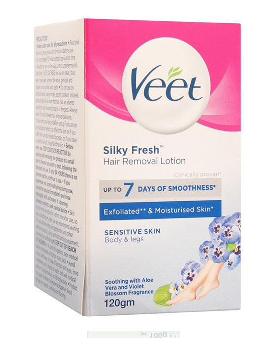 Veet Hair Removal Lotion Sensitive Skin 120g