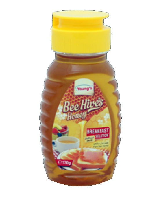 Young's Bee Hives Honey Bottle Natural 170g