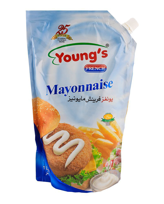 Young's Classic Mayonnaise Pouch 1Ltr